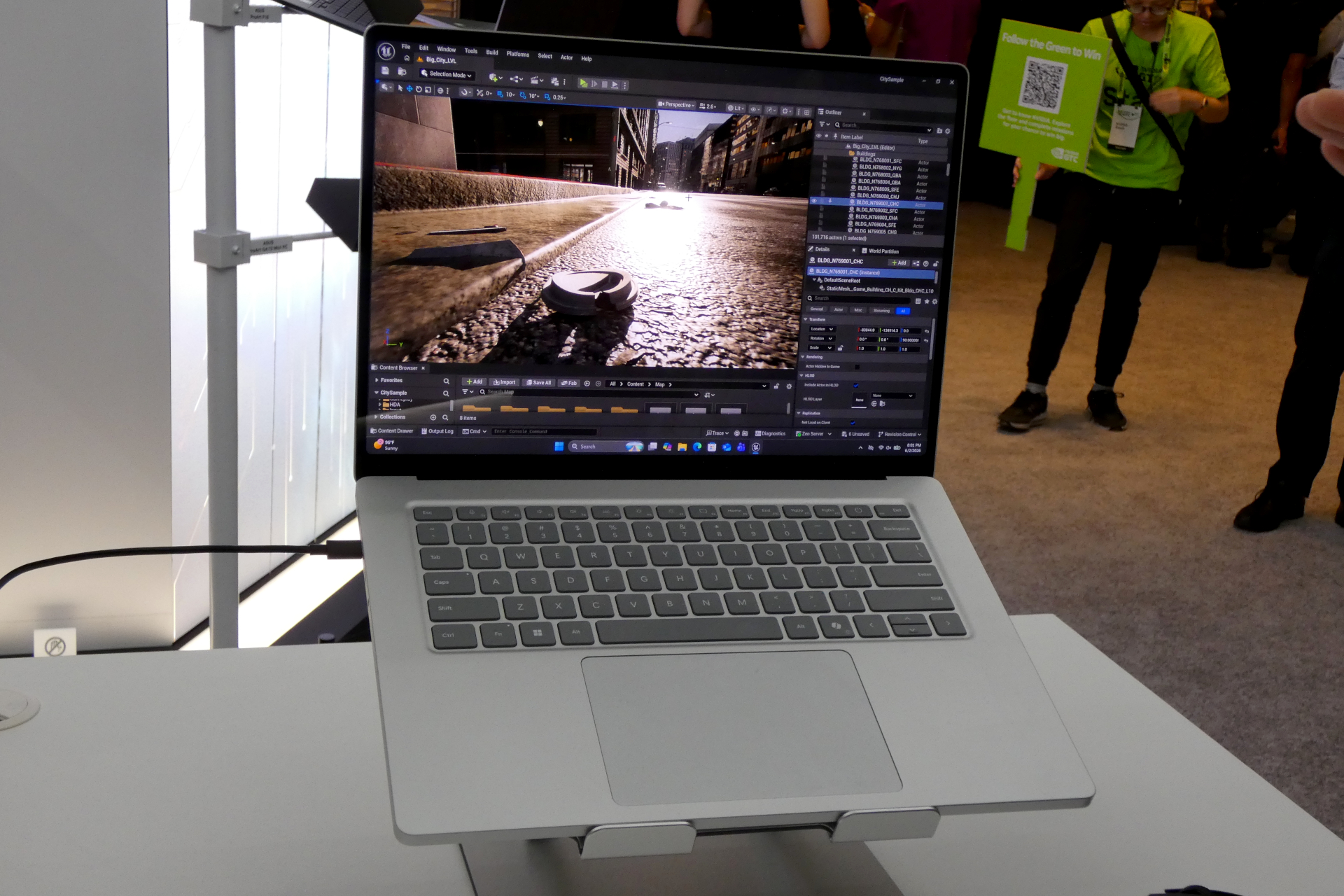 GTC TaipeiではRTX Spark搭載のSurfaceが動いていた