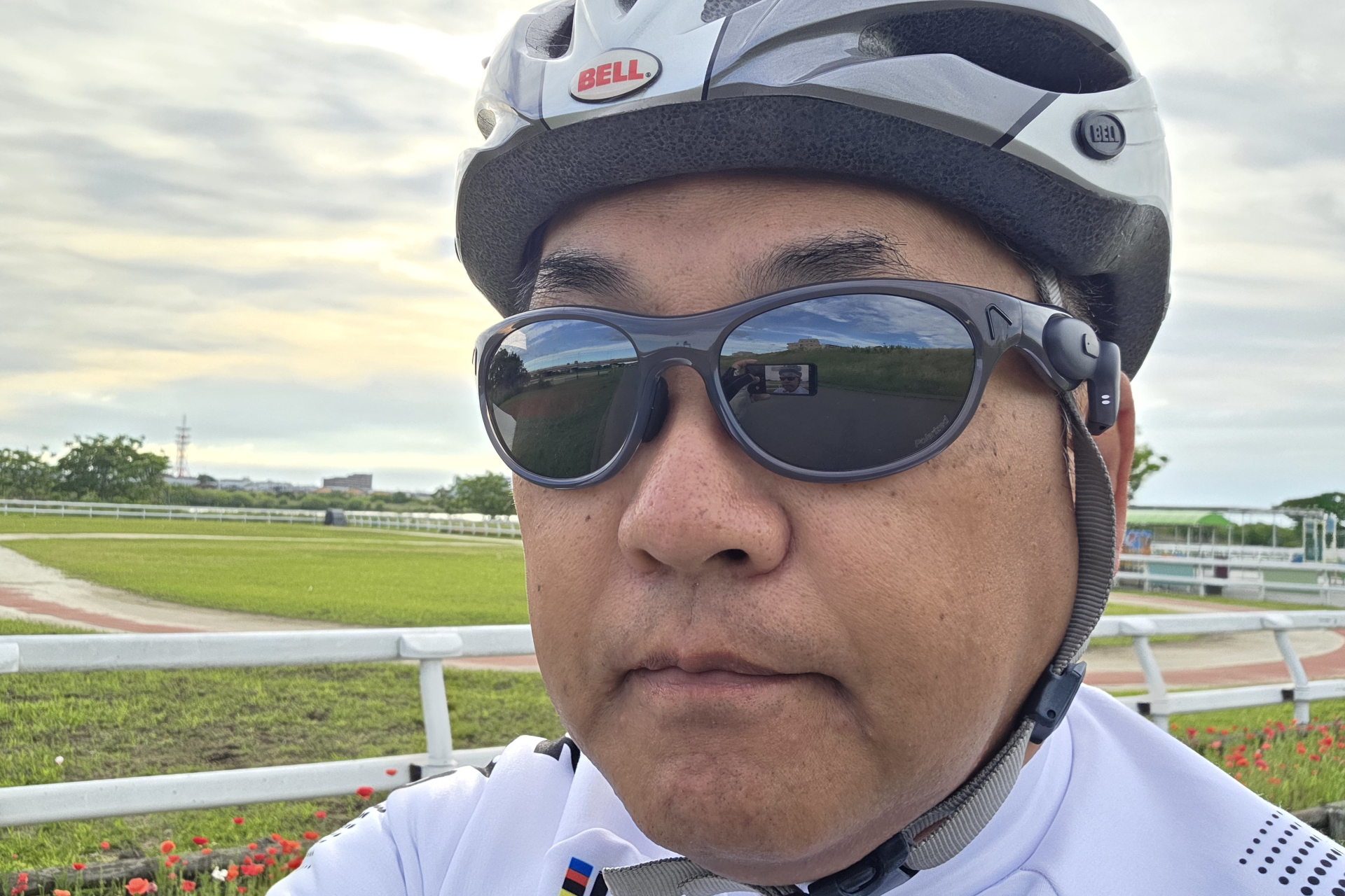 装着してサイクリングへ