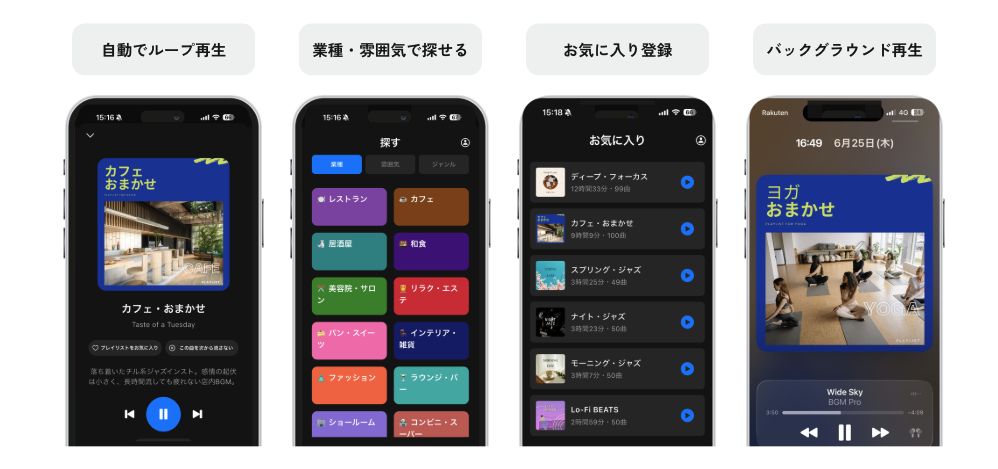 様々な機能が用意されている