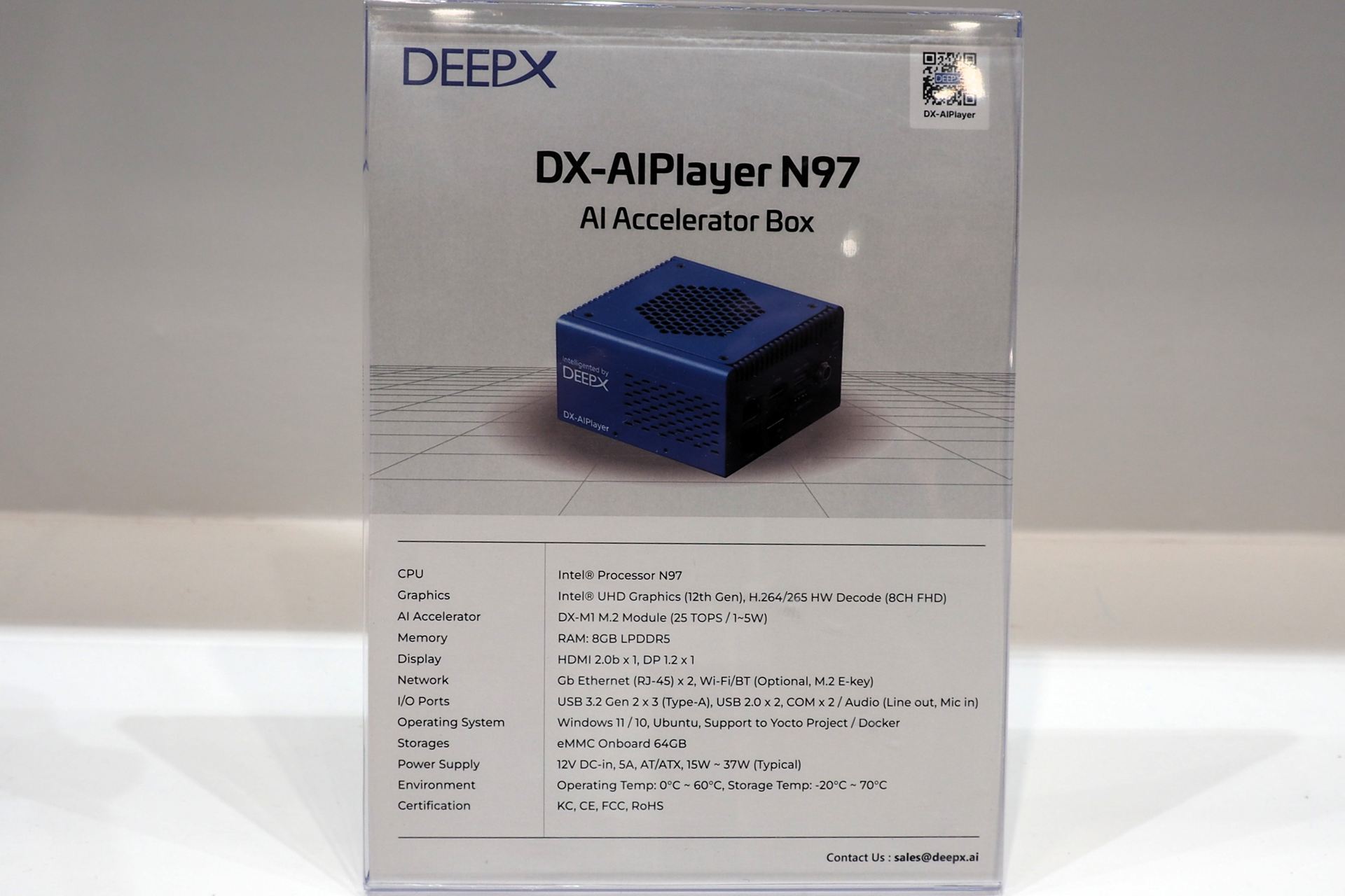Intel N97とDX-M1 M.2を搭載した小型AI PC「DX-AIPlayer N97」のスペック