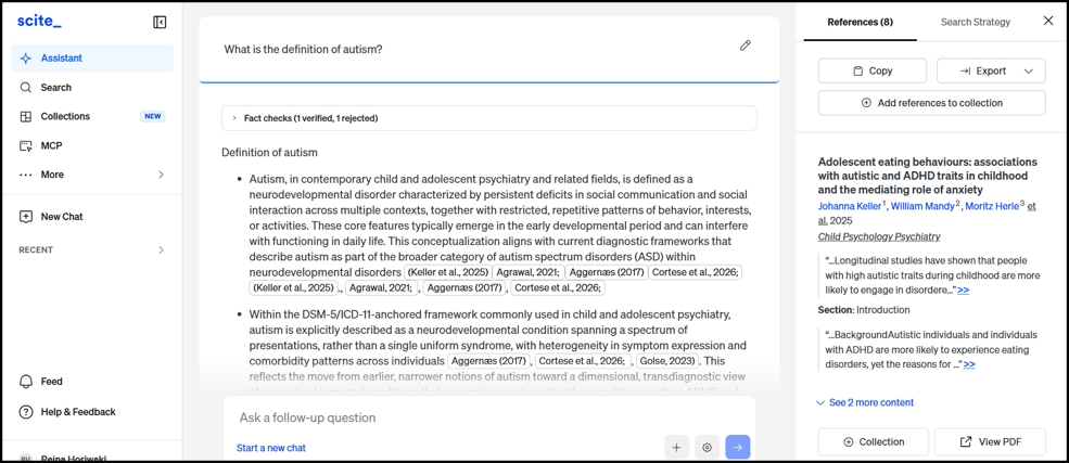 「AI Assistant」による根拠に基づく信頼性の高い文献検索と評価