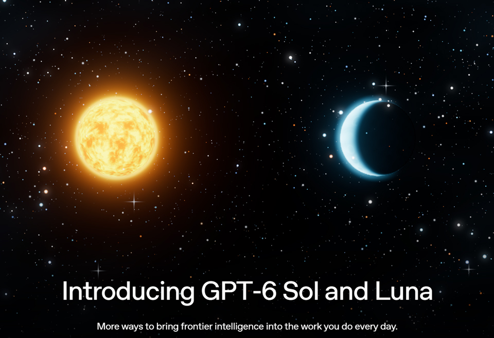 新たなAIモデル「GPT-6 Sol」「GPT-6 Luna」