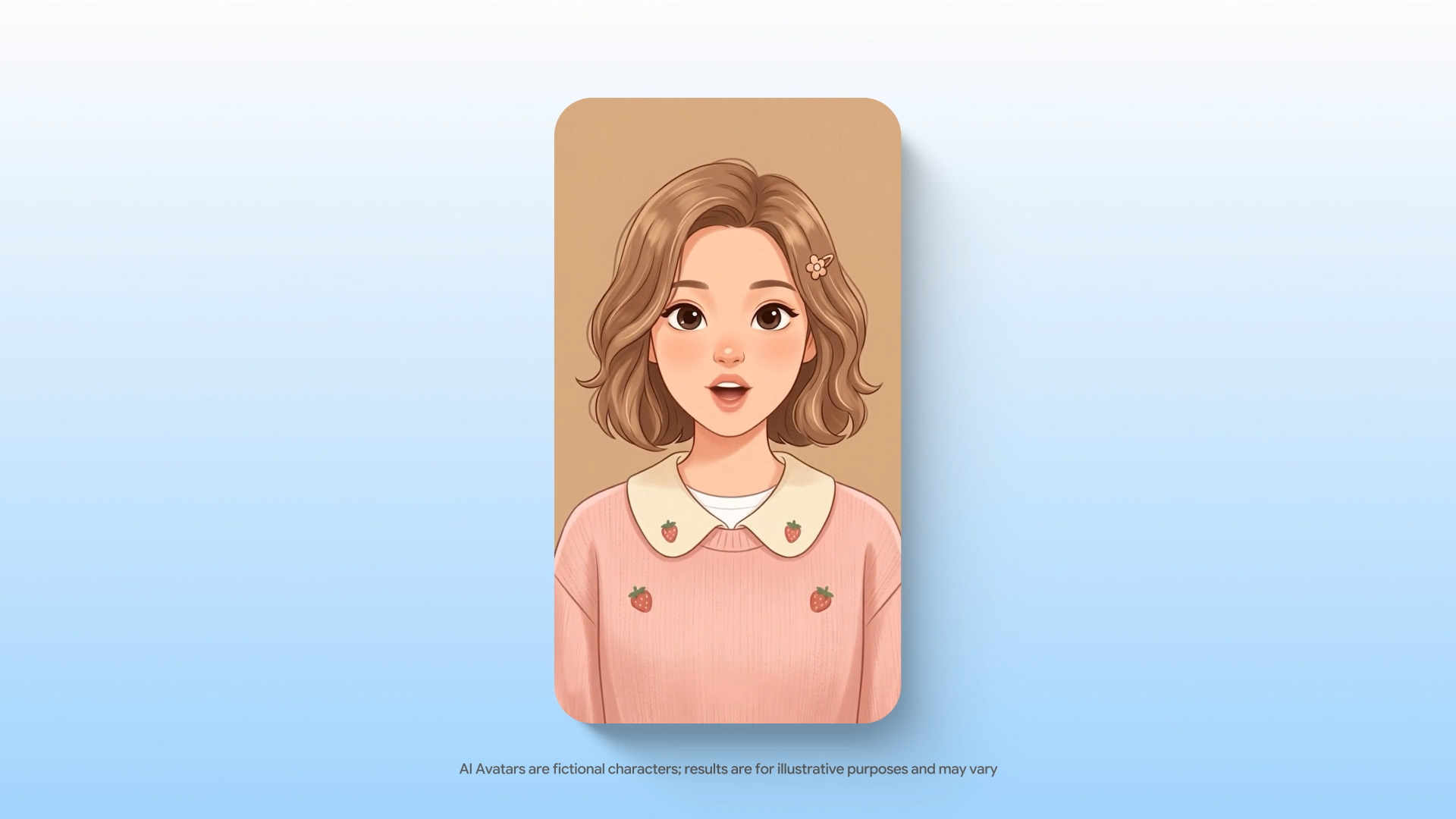 アバター例。アニメっぽいものだけでなく、リアルな人物でも、動物をテーマにしたキャラクターにすることも可能