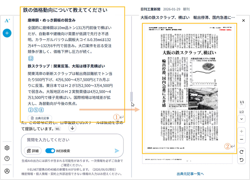同サービスの利用画面イメージ