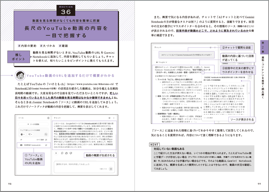 各推し技には「整理」「要約」「分析」「生成」などの用途タグを掲載。“やりたいこと”から活用法を探せる
