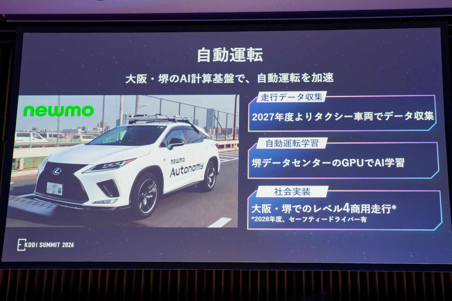 newmoとの自動運転タクシーに向けた取り組み