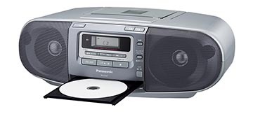 パナソニック、ワイドFM対応のCDラジカセ。カラオケのテープ録音