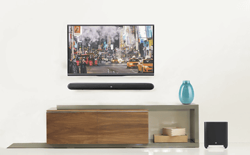 JBL、4Kパススルー対応の2.1chサウンドバー。サブウーファ無線