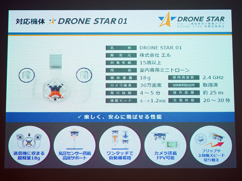 DRONE STAR 01の仕様