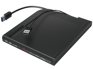 バッファロー、UHD BD再生対応の薄型ドライブ。USB Type-Cケーブル付き