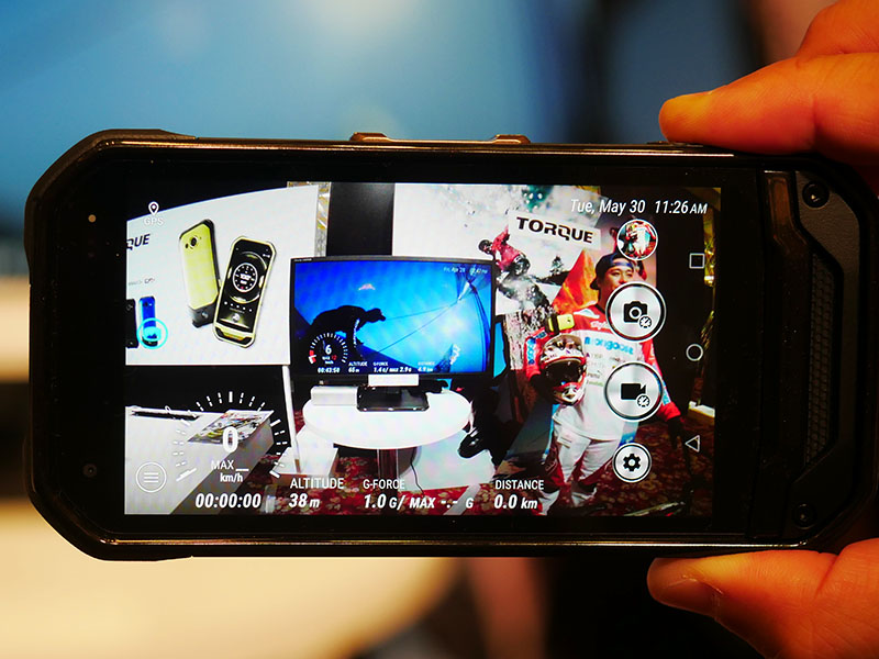 オーバーレイ撮影しているところ