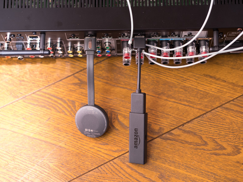 Fire TV StickとChromecastをHDMI入力に接続