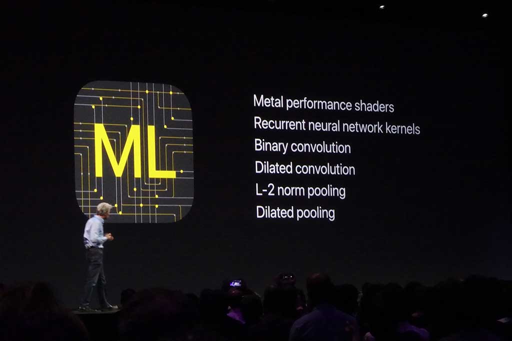 機械学習用のフレームワークとなるCoreML。セキュリティを確保した状態で、大量のデータから機械学習を活用するソフトを開発することを助ける