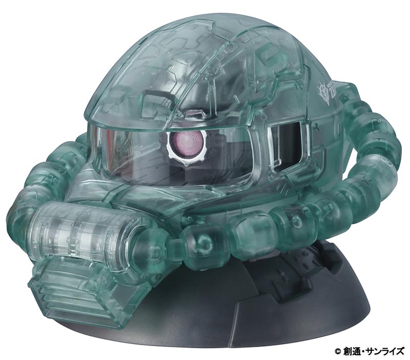 劇場前売券の第3弾の特典「EXCEED MODEL ZAKU HEAD　MS-06F量産型ザクII(クリアVer．)」<br><span class="fnt-70">(C)創通・サンライズ</span>