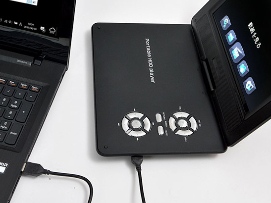 取り付けたHDDまたはSSDに、パソコンからデータ転送して使う