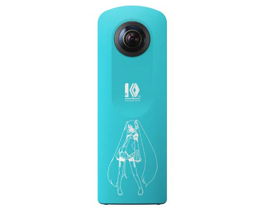RICOH THETA SC  Type HATSUNE MIKU<BR><span class="fnt-70">illustration by KEI (C) Crypton Future Media, INC. www.piapro.net</span>