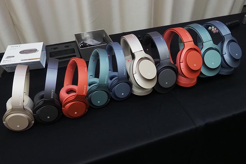 左の5モデルが「h.ear on 2 Mini Wireless」、右の5モデルが「h.ear on 2 Mini Wireless」