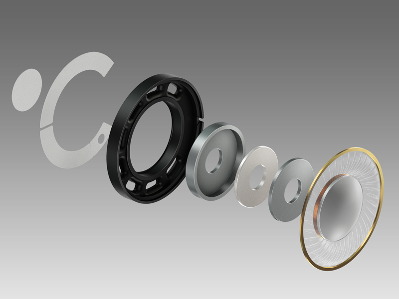 新開発の50mm径HDドライバを採用