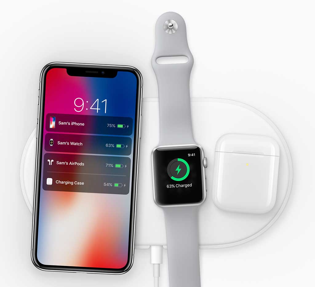 ワイヤレス充電に対応。発売予定のAirPower