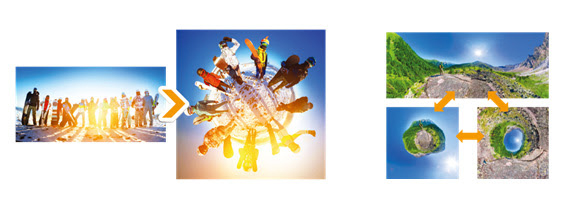 360度動画からリトルプラネット動画に変換