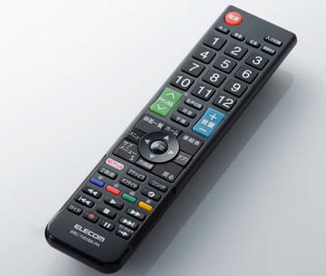 5社の純正リモコンのボタン配列を踏襲し、Netflix対応のエレコムテレビ