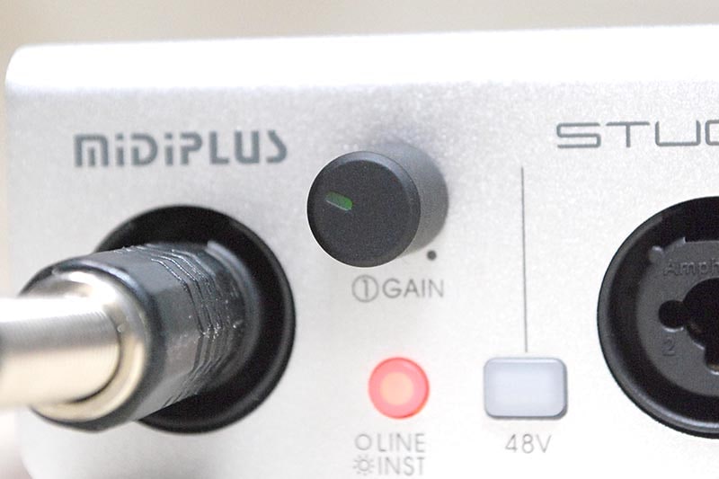 適度な入力があると緑に点灯