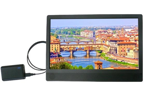 SK-HDM15MCと別売モバイルバッテリの接続例