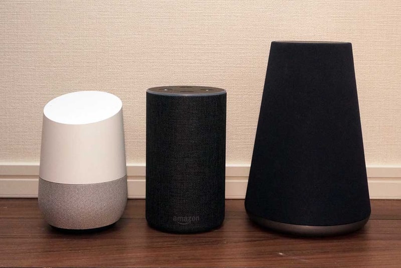 左からGoogle Home、Echo、Clova WAVE