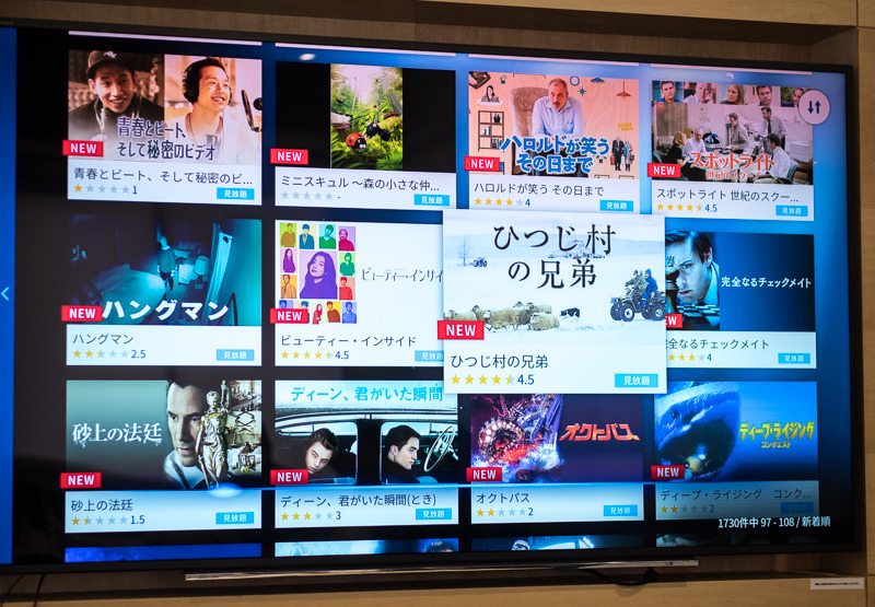 YouTubeの4Kコンテンツも高解像度で楽しめる