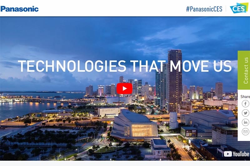 パナソニックのCES 2018<a href="http://www.panasonic.com/CES" class="n" target="_blank">特設サイト</a>