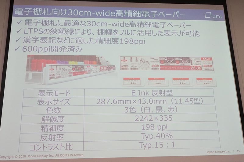 狭額縁などを活かした表示が可能