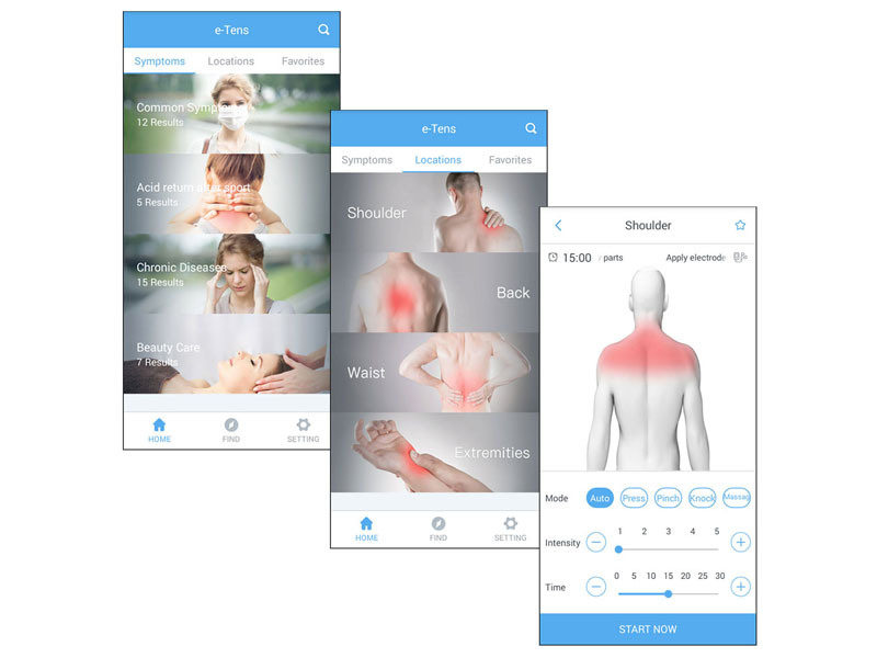 スマホ用アプリ「e-Tens」