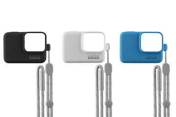 GoPro ゴープロ　スリーブ + ランヤード　／　３-Way　カメラ グリップ・延長アーム・三脚　新品未使用 mic21ダイビングショップ[ GoPro ] スリーブ + ランヤード(ブラック