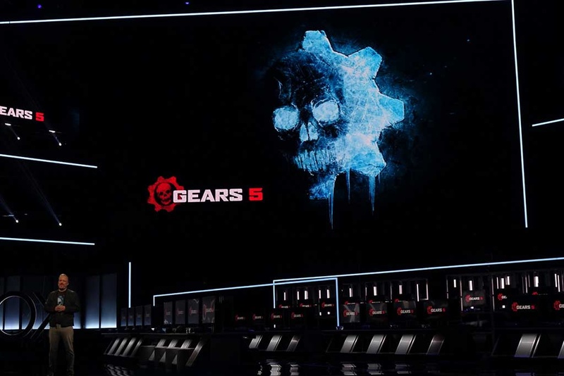 マイクロソフトの「Gears」シリーズ最新作「Gears 5」が発表に。この他、スピンオフしたスマホ向けゲームやストラテジーゲームも発表された