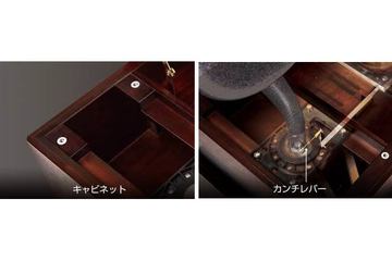 ビクター90周年、120万円のホーン付きオルゴール。ウッドコーン