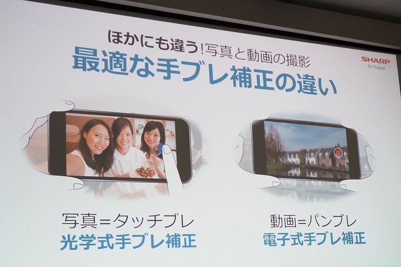 手ブレ補正やフォーカス動作なども2つのカメラで違いがある