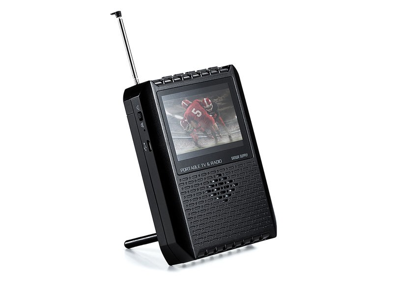 自立させて、手で持たずにテレビが楽しめる