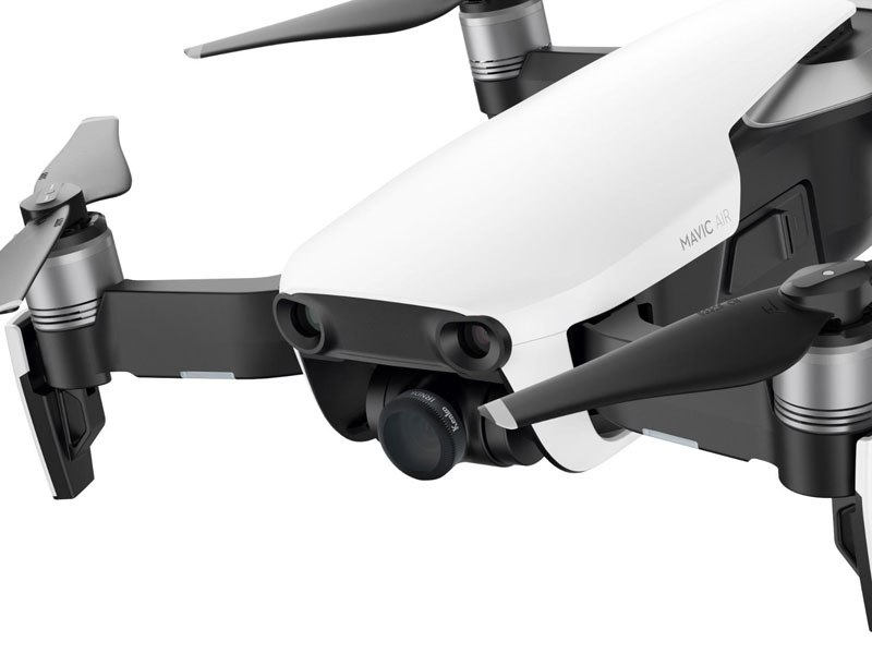 「アドバンスト ドローンフィルターIRNDキット FOR DJI MAVIC AIR」を取り付けた使用イメージ