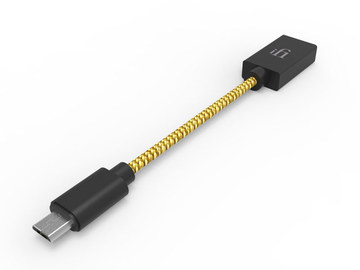 iFi、“オーディオグレード”のUSB OTGケーブル。7月23日発売、各3,200円