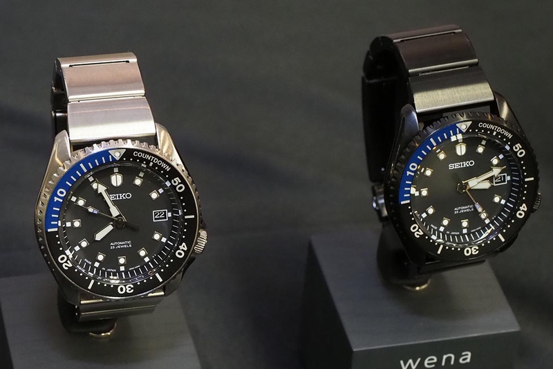 seiko wena wrist pro Mechanical head。左がシルバー、右がプレミアムブラック