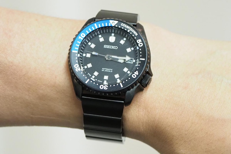 seiko wena wrist pro Mechanical head(プレミアムブラック)の装着例