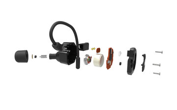 ハードなデザインのハイブリッド型左右完全分離イヤフォン「KONG-X