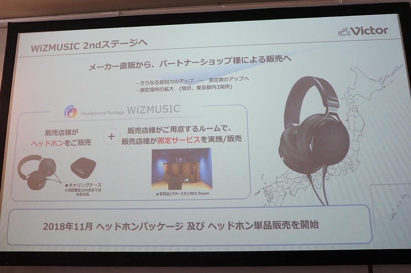 ヘッドフォン単体販売と、販売店による測定サービスの組み合わせた提供を予定