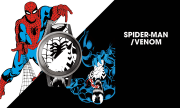 MARVEL 限定コラボ Fes Watch U シリアルナンバー有 マーベル ソニーの電子ペーパー腕時計がMARVELとコラボ。スパイダーマン