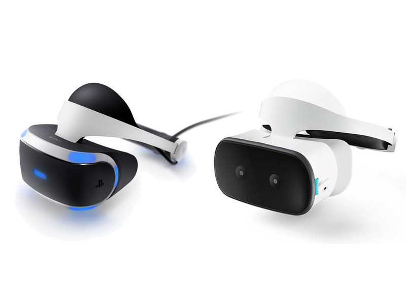 左からPlayStation VR、Lenovo Mirage Solo