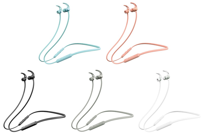 (左上から)ブルー、ピンクと、(左下から)ブラック、グレー、ホワイト