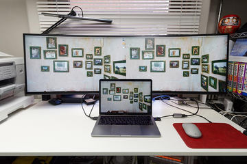 日沼諭史の体当たりばったり!】幅1.2mの超ワイド32:9モニターは、仕事2