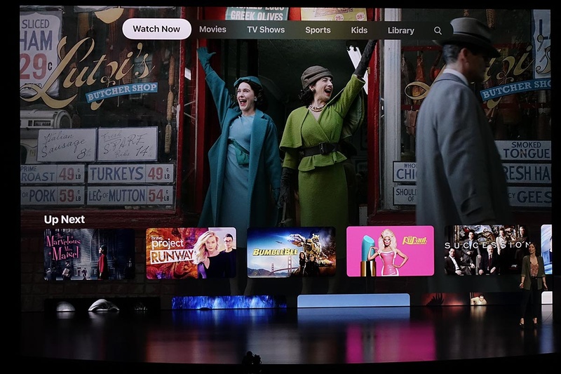 新「Apple TVアプリ」。テレビ系からムービー系までの「映像視聴」系機能を統合し、UIを再整理したもの。Apple TV+もこの上で視聴するサービスになる