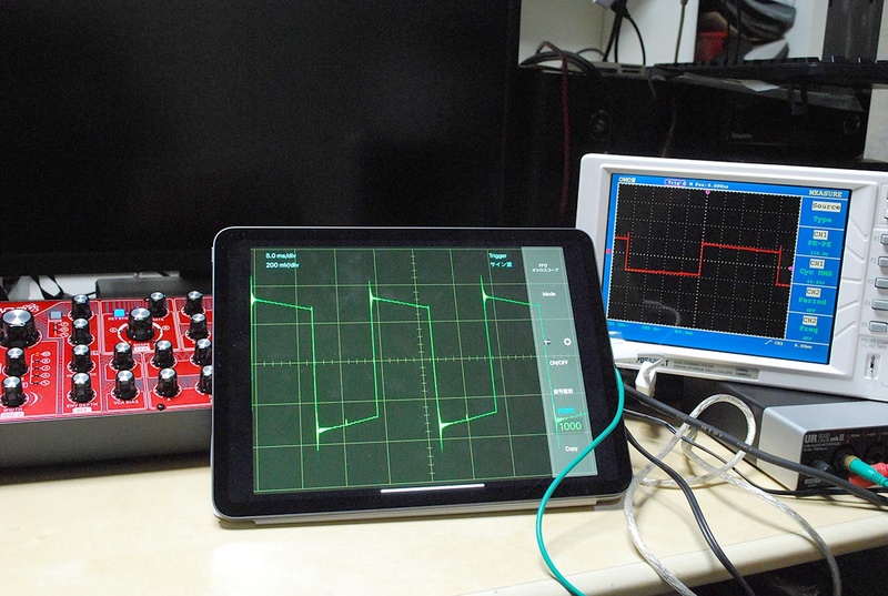 iOS用オシロスコープアプリ「e-scope 3-in-1」