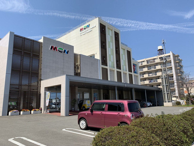 宮崎ケーブルテレビの社屋。テレビ宮崎のすぐ近くにある